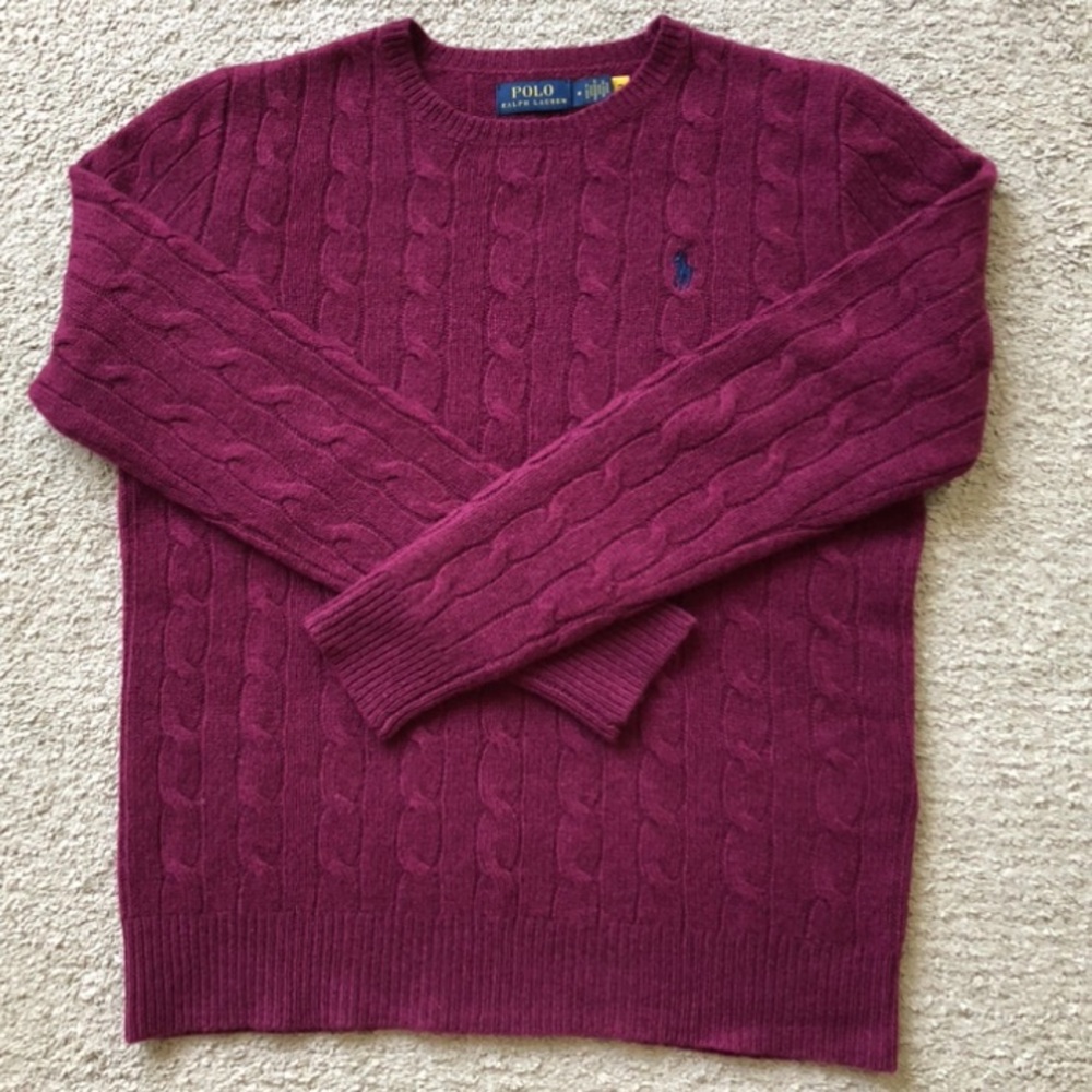 Polo Ralph Lauren Crewneck Sweater / Wool and Cashmere blend. NWOT.